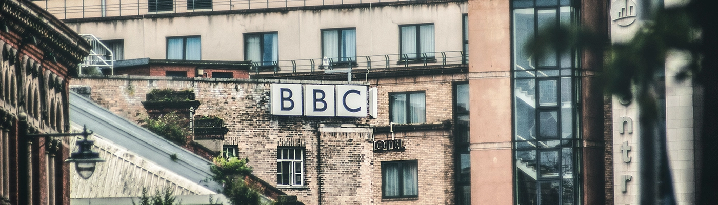 Building with BBC logo on the side